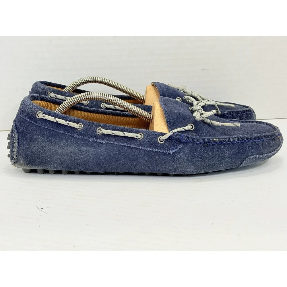 Cole Haan Gunnison II Blue Suede Driving Loafers Men's‎ 11D C12807 Moc Toe
